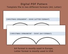 two different font styles for christmas ornament - dover formats, with the same