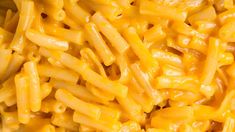 macaroni and cheese is shown close up