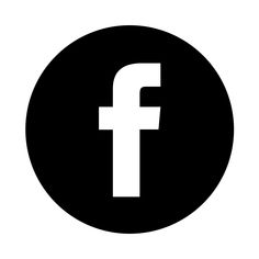 a black and white image of the facebook logo