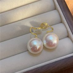 Material: Imitation pearl Fashion Element: Round Style: Retro Round Clip-on Pearl Earrings, Pearl Clip-on Earrings, Pearl Clip-on Earrings For Party, Mosquito Coil, Pearl Fashion, Clip Earrings, Style Retro, Clip On Earrings