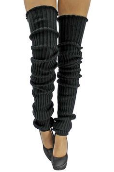 Slouchy Leg Warmers, Dance Leg Warmers, Long Leg Warmers, Thigh High Leg Warmers, Black Leg Warmers, Cable Knit Leg Warmers, Dance Black, Crochet Leg Warmers, Exclusively Pumping