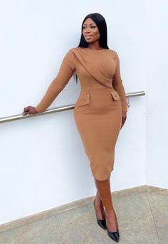 Corporate Blouse Office Wear, Africa Attire, Corporate Dresses, Office Wears, Office Wear Dresses, Curvy Casual Outfits, African Fabric Dress