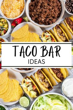 taco bar ideas with text overlay