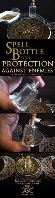 Spell for protection against enemies - Spell Bottle tutorial DIY Spell For Protection, Witch Board, Magick Spells, Witchy Crafts, Hedge Witch, Magical Life, Wicca Witchcraft, Witch Spell, Protection Spells