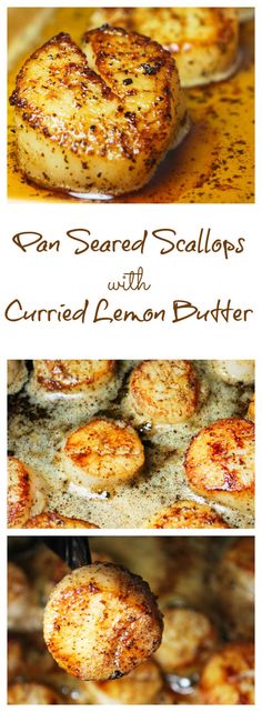 grilled scallops with currie lemon britter are the perfect side dish