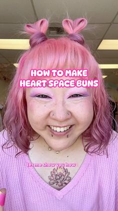 Jane | Pink Moon Atelier | this is how i made my heart-shaped space buns that i had a posted a few days ago! #creatorsearchinsights #pinkmoonatelier #kawaiihair… | Instagram Space Buns Hair, Lizzie Hearts, Disney Hair, Space Buns, Viking Hair, Beautiful Braided Hair, Hair Bun Tutorial, Kawaii Hairstyles, Heart Hair