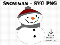 the snowman svg file is ready to be cut