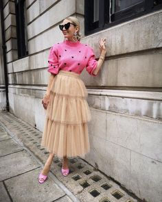 Tulle Outfit, Poofy Skirt, Frill Skirt, Quirky Fashion, Carrie Bradshaw, A Rainy Day, Street Outfit, Layered Skirt, Shop The Look