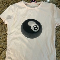 New Edikted 8 Ball Shirt Magic 8 Ball Shirt, 8 Ball Clothes, 8 Ball Shirt, Ball Costume, Magic 8 Ball, Balls Shirt, Tshirt Business, Baby Graphic Tees, Diy Patches