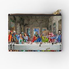 the last supper zippered pouch