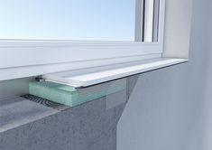 a window sill that is next to a wall