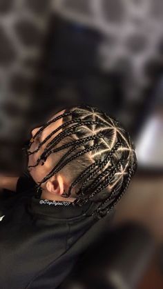 Individual Braids Men, Men's Braids, Box Braids Men, Braids With Fade, S Braids, Triangle Braids, Triangle Box Braids, Braids For Men