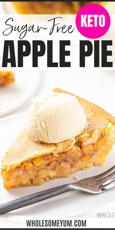 Low Carb Keto Apple Pie Keto Apple Pie Filling, Low Carb Apple Pie, Keto Apple Pie, Sugar Free Apple Pie, Almond Flour Crust, Apple Pie Filling Recipes, Keto Holiday Recipes, Pie Filling Recipes, Apple Pie Recipe