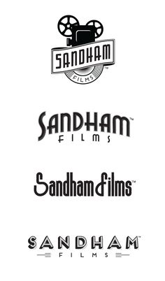 the logos for sandham films, sandham films and sandham films are shown