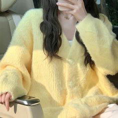 Home · KOSMUI · Online Store Powered by Storenvy Fall Knit Sweater, Shoulder Cardigan, Soft Knit Cardigan, Drop Shoulder Cardigan, Cardigan Oversized, Fuzzy Cardigan, Cardigan Casual, Yellow Cardigan, Knitting Women Cardigan