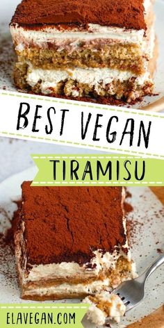 the best vegan tirami is made with chocolate, coconut and other ingredients