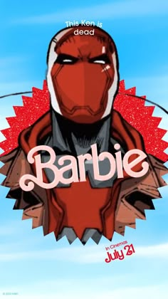 an image of a cartoon character with the word barbie above it