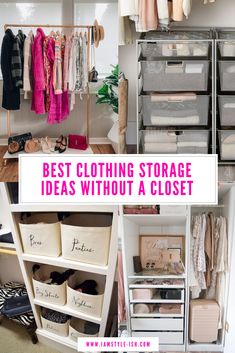 the best clothing storage ideas without a closet