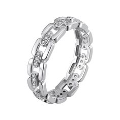 Studded Gold Chain Link Ring Ring Ecuyeres Silver 11 Affordable Elegant Chain Ring For Gift, Luxury Diamond Chain Ring With Diamond Accents, Linking Rings, Gold And Silver Rings, Sparkle Diamonds, Ring Bracelet, Chain Link, Luxury Jewelry, Gold Chains