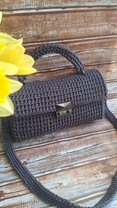 "Molekula" is a small bag that can easily fit your phone, lipstick and more. Feminine, Perfect for parties or everyday wear. The bag is lined and has a metal clasp. SIZES. 27 cm wide, 24 cm long. shoulder strap length 120 cm MATERIAL. polyester cord, lining, metal closure Winter Bags, Small Bag, Crochet Bag, Purses And Handbags, Everyday Wear, Shoulder Strap, Handbags, Etsy Accessories, Shoulder Bag