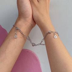 N A M E: Vòng tay tình yêu (Love Bracelet) D E S C R I P T I O N: Attached Heart Linking Bracelt M A T E R I A LS: 304 Stainless steel  C L O S U R E: Lobster claw clasp  S I Z E  G U I D E: Freesize P R O D U C T I O N  T I M E: In stock. Processing time is 1-2 days. S H I P P I N G: Shipped from Vietnam. We offer Standard and Upgrade shipping to deliver your jewelry safely to your doorstep. Orders ship out by USPS (USA), Royal Mail (UK, EU), Canada Post (CA), and Australia Post (AU),... Shippi Valentine's Day Heart-shaped Alloy Bracelet, Heart-shaped Alloy Bracelets As Gift, Heart-shaped Alloy Bracelet For Gift, Valentine's Day Alloy Bracelet, Silver Heart-shaped Alloy Bracelets, Alloy Chain Bracelet, Dainty Adjustable Alloy Charm Bracelet, Adjustable Heart-shaped Chain Bracelets, Dainty Metal Charm Bracelet For Valentine's Day