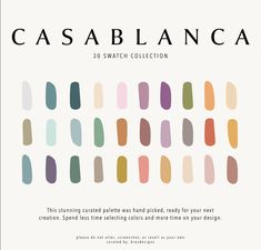 the cover of cassblanca's 30 swatch collection