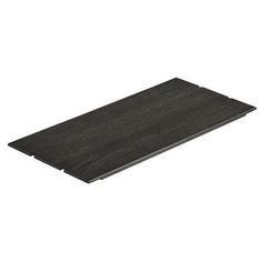 a black wooden floor mat on a white background