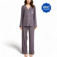 "I love this set of pajamas. Probably one of the comfiest sets that I have because it feels so soothing on my skin. I have severe eczema and it becomes worse in the summertime when it's hot, this set is great during the night as it helps with the heat even though it's a full sleeve type of PJ. I've never felt hot in it, or itchy. It's super soft and loose, so it's great to lounge around the house in. Pants were a bit bigger for me, only because I ordered XL. Maybe a large would do better for me Soft Touch Relaxed Fit Sleepwear For Relaxation, Soft Comfortable Sleepwear For Pajama Party, Relaxed Fit Sleepwear With Soft Touch For Relaxation, Comfortable Soft Sleepwear For Pajama Party, Soft Cotton Sleepwear, Soft Comfortable Sleepwear, Soft Comfortable Sleepwear For Relaxation, Comfortable Soft Sleepwear For Relaxation, Comfy Soft Sleepwear For Relaxation