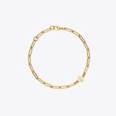 Good Luck Chain Bracelet: Women's Designer Bracelets | Tory Burch Make Your Own Luck, Designer Bracelets, T Logo, Designer Jewelry, Bracelet Designs, Shopping Cart, Arm Band, Chain Bracelet, Good Luck