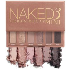 New! Urban Decay Naked3 Mini Palette The Bestselling Naked3 Eyeshadow Palette Goes Mini With Six All-New, Universally Flattering Rose-Hued Shades Made For Every Skin Tone And Mood. These Vegan Shadows Have Rich, High-Pigment Colors And Finishes That Go On Smoothlynever Chalky Or Powdery And Last Up To 12 Hours. Get The Full Range Of Versatile Nude And Neutral Shades In One Everyday Eye Palette: Ivory Sheen, Peachy Champagne Shimmer, Dusty Rose Pink, Mauve, Grey-Plum Matte, And Deep Charcoal Brow Double Wear Estee Lauder, Pink Eyeshadow Palette, Urban Decay Eyeshadow Primer, Mini Eyeshadow Palette, Neutral Eye Makeup, Eye Makeup Palette, Urban Decay Cosmetics, Urban Decay Eyeshadow