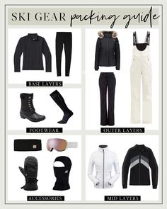 Winter Outfit Essentials, Ski Gear Women, Cute Ski Outfits, Ski Layers, Womens Ski Outfits, Mid Layers, Apres Ski Outfits