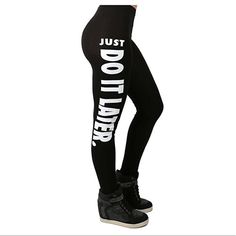 In Black -- Available Aug 2-7 Size. Sm M-L Emo Leggings, Black Fitted Emo Leggings, Black Sports Leggings With 4-way Stretch, Black Flared Leggings, Black Breathable 4-way Stretch Leggings, Textured Leggings, Skull Leggings, Purple Leggings, Black Flare