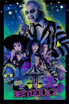 the beetle movie poster for beetle's beetlejuice, starring as an evil clown