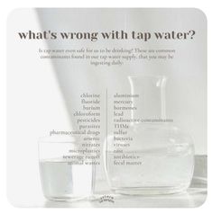 It's time we started looking into the water we are drinking and re think what true health is supposed to be. These are just some of what has been found in local tap waters because they say its a "safe level". A frightening thought!! We can not survive long without water and knowing that our bodies are made of 85% water it is essential that we are paying attention to what is in our tap water. Click below to learn more. Kangen Water Benefits, Kangen Water Machine, Water Health Benefits, Water Ionizer, Kangen Water, Hydrogen Water, Water Benefits, Water Molecule, Alkaline Water