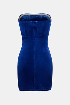 Blue Velvet Ruched Mini Tube Dress is a luxurious piece that hugs your figure in all the right places. Its soft velvet fabric and sleek design make it perfect for a night out, ensuring you shine with every step. Product code: CAA05A4K023UU Features:  Woven Straight neckline Sleeveless Asymmetrical hem design Mini Material: 95%POLYESTER,5%SPANDEX. Mini Tube Dress, Make Memories, Straight Neckline, Tube Dress, Asymmetrical Hem, Blue Velvet, Soft Velvet, Asymmetric Hem, Velvet Fabric