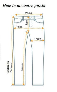 the measurements for jeans and how to measure them