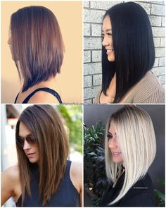 Cortes de cabelo da moda para 2018 | Cortes feminino modernos #cabelo #hair #tendencia #trend #fashion #moda #penteado #cortedecabelo #tendencia2018 #trend2018 #blogsnc Types Of Hair, Trending Hairstyles, Medium Length Hair Cuts, Medium Hair, Brunette Hair Color, Bobs Haircuts