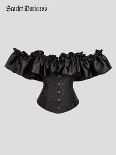 Big promotion for you when buying Women Victorian Gothic Corset Jacquard Satin Lace Bustier today. One of the best selling in the market. Limited number of products. Hurry up! Satin Overbust Corset With Ruffles, Satin Corset For Costume Party, Satin Overbust Corset With Lace Trim, Black Satin Underbust Corset Dress, Satin Underbust Bodice, Elegant Lace Corset For Costume Party, Formal Overbust Lace Corset, Black Satin Corset For Formal Occasions, Formal Underbust Lace Corset