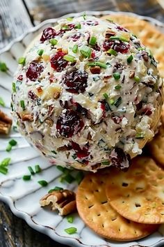 Valerie Bertinelli Recipes | Cranberry Pecan Cheese Ball 🧀🌰 | Facebook Cream Cheese Cranberry Pecan Balls, Cheeseball For Thanksgiving, Pecan Cranberry Cheese Ball, Cranberry Pecan Cheeseball, Cranberry Cheese Ball Recipes, Fall Cheese Ball Recipes, Holiday Cheese Ball Recipes, Thanksgiving Cheese Ball Recipes, Cranberry Cheese Dip