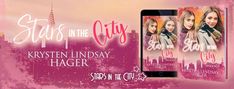 the cover for stars in the city by kristen lindsey hager and an iphone