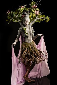 most beautiful makeups on faceoff - Google Search Mother Earth Goddess, Mother Nature Costume, Earth Goddess, Fantasy Costumes, Fantasy Makeup, Costume Makeup