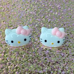 Adorable 1 Inch Resin Hello Kitty Fashion Earrings Cute White Hello Kitty Jewelry, White Kawaii Earrings For Party, Cute Cat Design Earrings For Party, Cute White Plastic Jewelry, Cute Cat Design Adjustable Earrings, Adjustable Cute Cat Design Earrings, Cute Adjustable Cat Design Earrings, Cute White Cat Ears Jewelry, Hello Kitty Fashion