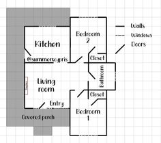 the floor plan for a house with different rooms