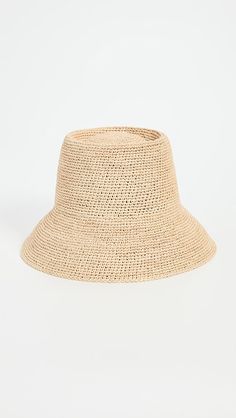 Janessa Leone Felix Bucket Hat | Shopbop Janessa Leone Hat, Bucket Design, Straw Bucket Hat, Tailored Clothes, Janessa Leone, Crochet Bucket, Crochet Bucket Hat, Ageless Style, Natural Branding