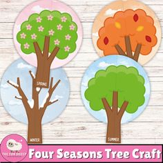 four seasons tree craft for kids