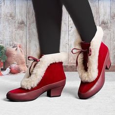 Winter Vintage Outfits, American Duchess, Glamour Vintage, Dr Shoes, Red Fur, Retro Fashion Women, Plus Size Vintage, Beautiful Boots