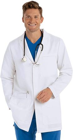 Medical Photoshoot, Medical Scrubs Men, Lab Coats For Men, Anatomy Lab, Hospital Uniform, Doctor Coat, Medical Scrubs Outfit, Rains Long Jacket, Mens Wool Coats