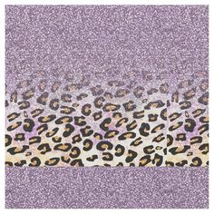 an animal print pattern with purple glitter