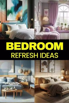 bedroom refresh ideas for small spaces and rooms that can be used as an office