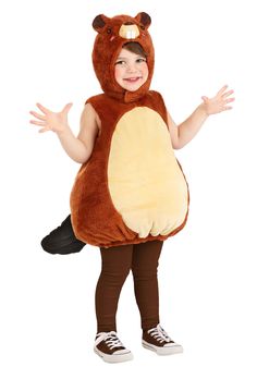 PRICES MAY VARY. 100% polyester Medium pile plush bubble suit has fiber filling for plump look Zipper down center back has a strip of fabric to go across the top of the zipper with hook and loop fastener Low pile minky belly, elastic in the bottom opening of the bubble suit Quilted fabric tail sewn on back Introducing our adorable Toddler Baby Beaver Costume, the perfect choice for your little one's Halloween or any dress-up occasion! Crafted with care and attention to detail, this costume is de Beaver Costume, Garfield Costume, Hotel Transylvania Costume, Forrest Gump Costume, Blanket Forts, Karate Kid Costume, Baby Beaver, Troll Costume, Animal Halloween Costumes